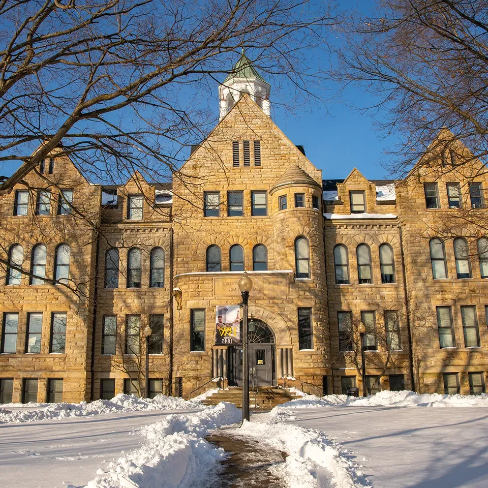 Iconic Marting Hall on the BW campus